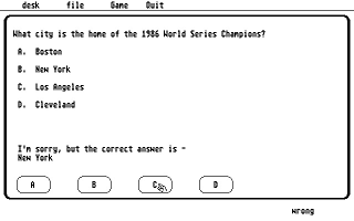 Quizz atari screenshot